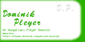 dominik pleyer business card